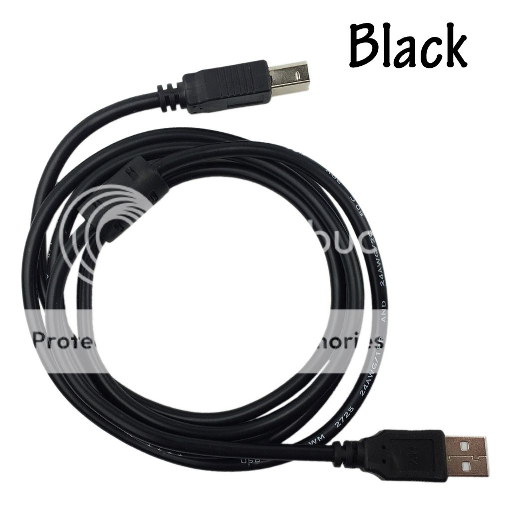 1m5m USB 2.0 Type A Male B Printer Cable for HP Canon Dell Brother